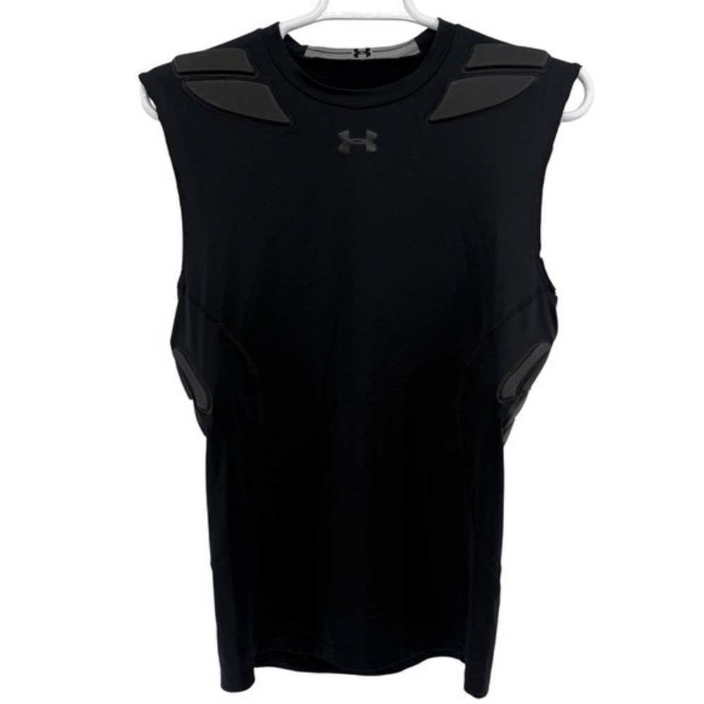 Under Armour Compression Sleeveless Padded Shirt Black Heatgear 2XL Kickboxing